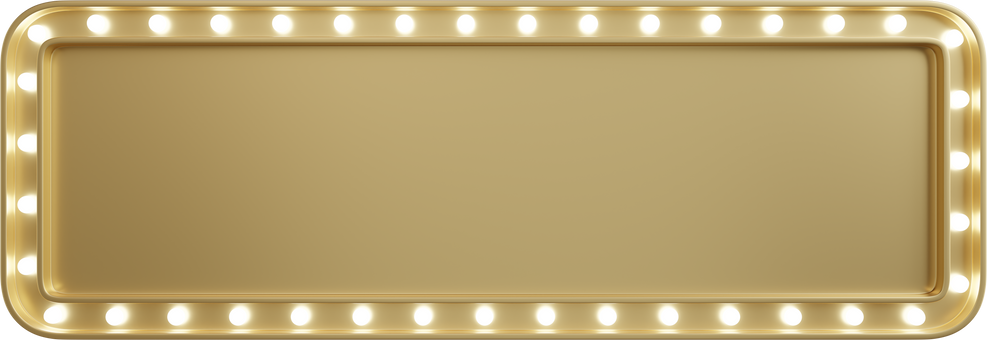 3d billboard light bulb Square shape.